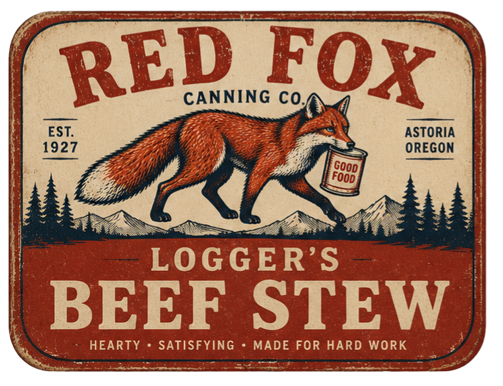 Logger's Beef Stew label