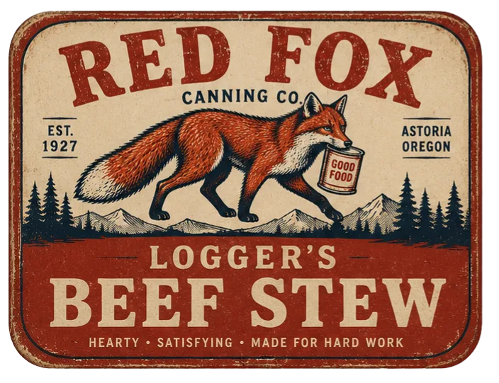Logger's Beef Stew label