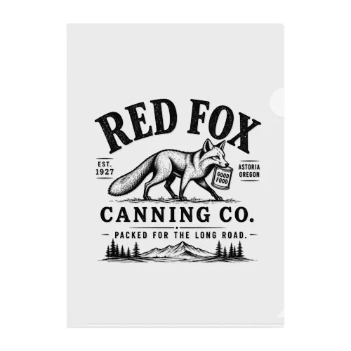 Red Fox Canning Co. / Clear File Folder