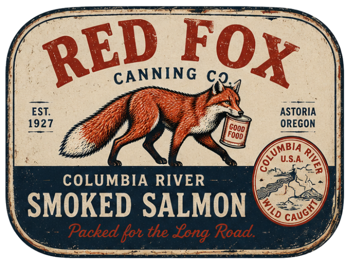 Columbia River Smoked Salmon label